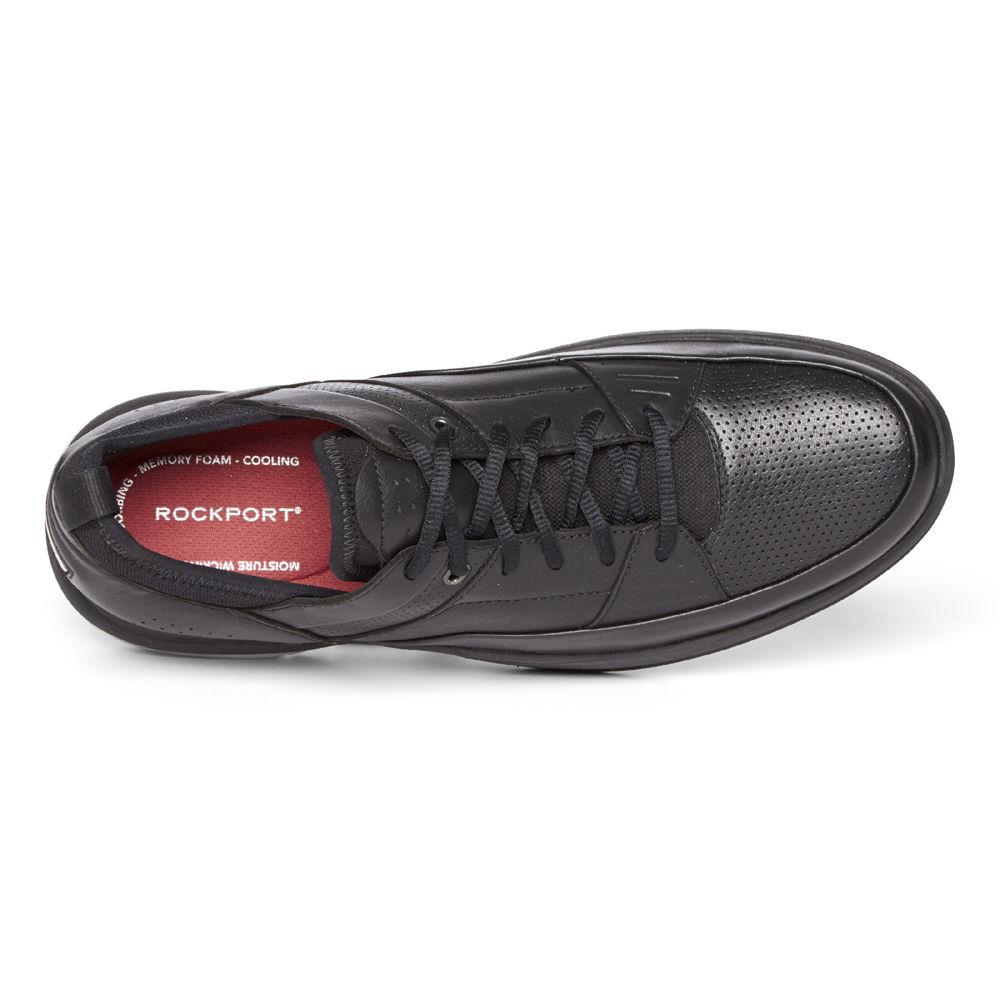 Rockport Joggesko Herre Svart - Howe Street Lace Up - SIQF36150